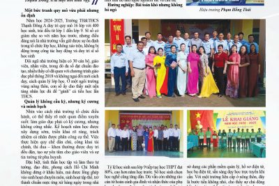 Giữ nhịp giáo dục bền bỉ giữa vùng quê